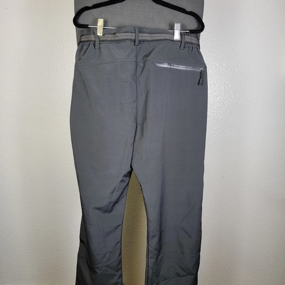 Moerdeng Men's‎ Soft Shell Water Proof Outdoor Wear Pants Dark Grey Size M